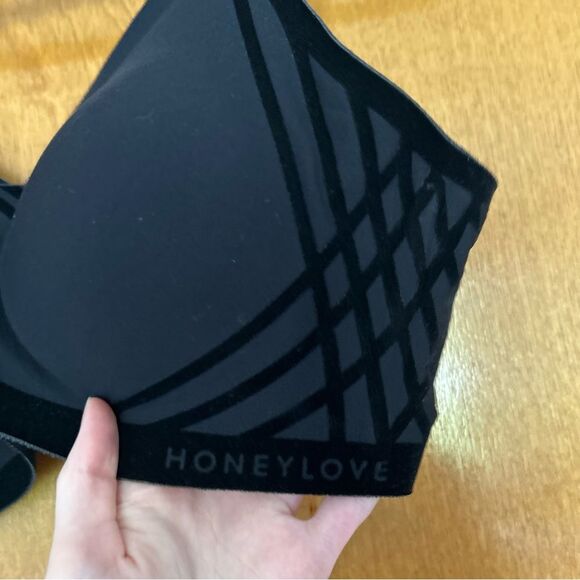 Honeylove Silhouette Bra in Vamp Black Velvet Size Medium 36B 36C - Picture 5 of 9